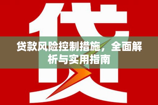 金寨贷款风险控制措施，全面解析与实用指南