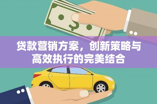 金寨贷款营销方案，创新策略与高效执行的完美结合