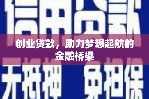金寨创业贷款，助力梦想起航的金融桥梁