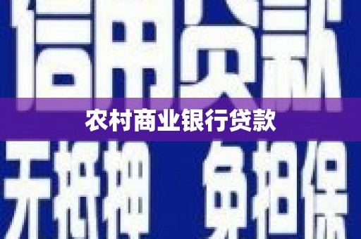 金寨农村商业银行贷款