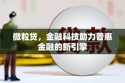 金寨微粒贷，金融科技助力普惠金融的新引擎