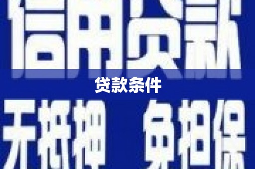 金寨贷款条件