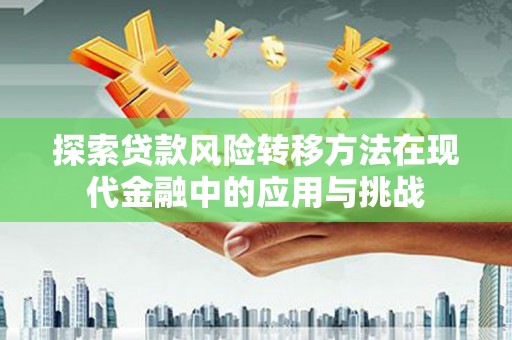 金寨探索贷款风险转移方法在现代金融中的应用与挑战
