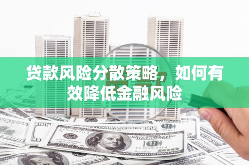 金寨贷款风险分散策略，如何有效降低金融风险