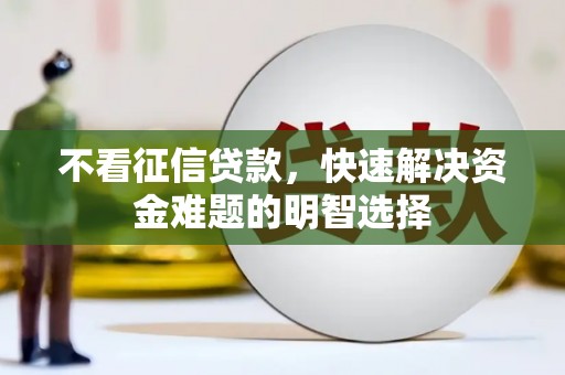 金寨不看征信贷款，快速解决资金难题的明智选择