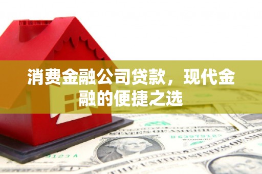 金寨消费金融公司贷款，现代金融的便捷之选
