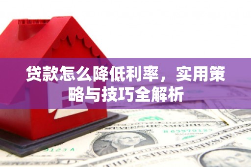 金寨贷款怎么降低利率，实用策略与技巧全解析