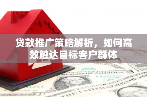 金寨贷款推广策略解析，如何高效触达目标客户群体