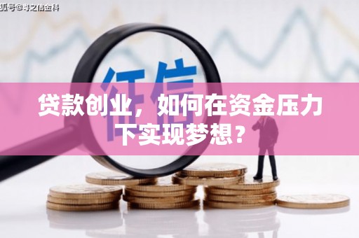 金寨贷款创业，如何在资金压力下实现梦想？