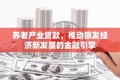 金寨养老产业贷款，推动银发经济新发展的金融引擎
