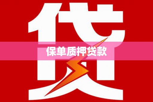 金寨保单质押贷款