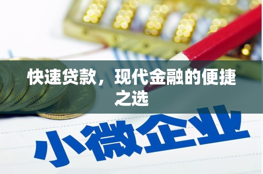 金寨快速贷款，现代金融的便捷之选