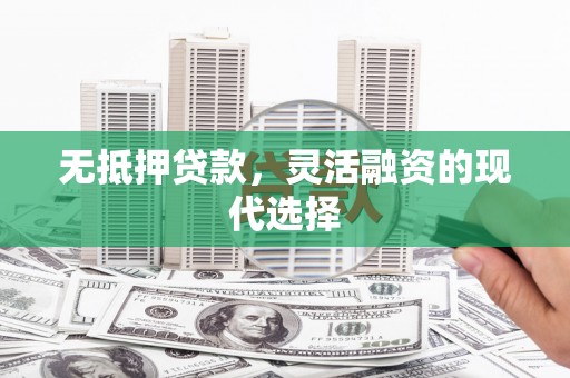 金寨无抵押贷款，灵活融资的现代选择