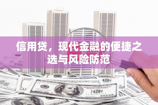 金寨信用贷，现代金融的便捷之选与风险防范
