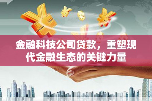 金寨金融科技公司贷款，重塑现代金融生态的关键力量