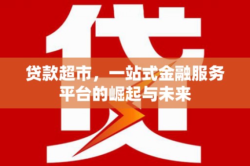 金寨贷款超市，一站式金融服务平台的崛起与未来