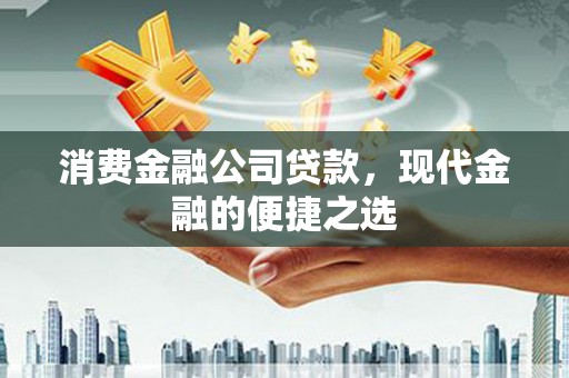 金寨消费金融公司贷款，现代金融的便捷之选