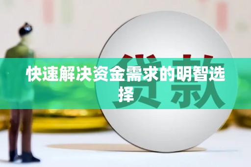 金寨快速解决资金需求的明智选择