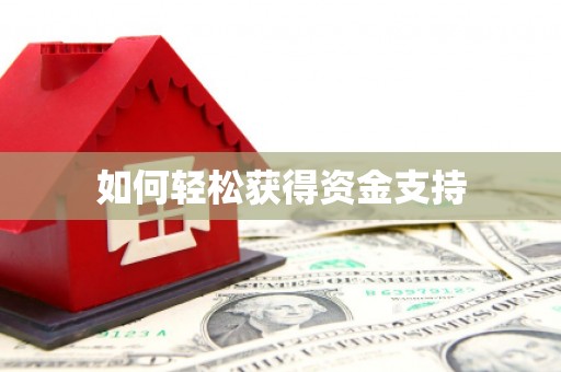 金寨如何轻松获得资金支持