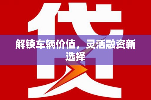 金寨解锁车辆价值，灵活融资新选择